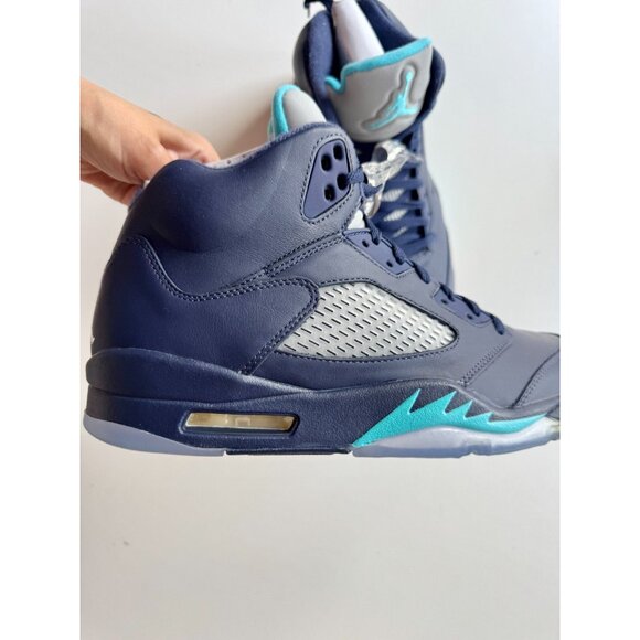 NIB 2015 NIKE Air Jordan 5 Retro Pre-Grape Hornets Navy Sneakers, Size 10.5 - Picture 3 of 15